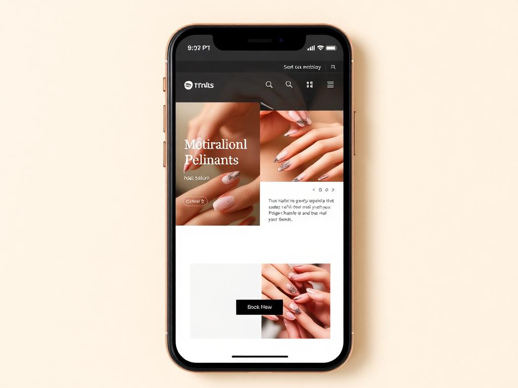 Demó weboldal mockup — Körmös